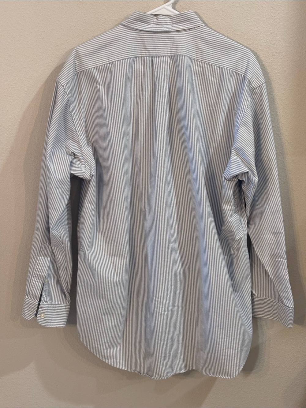 Ralph Lauren Blue and White Striped Button-Down, Vintage Blake, Men’s Large - Picture 3 of 15